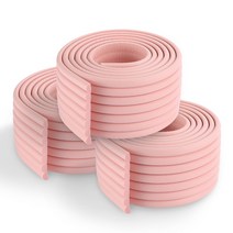 올리보 모서리 보호대 안전 가드 쿠션 책상 코너 부딪힘방지 문틀 충격흡수 2m W타입, W타입-핑크3개