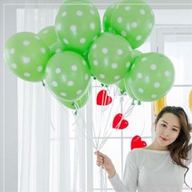 크리스마스 장식 헬륨풍선 제작 라임 15p 행사 파티용