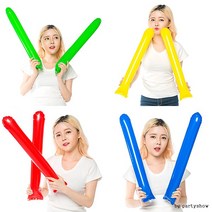 CHEER STICK 응원막대 응원봉 운동회 2P X 7세트 풍선, 옐로우7쌍