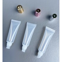 모든유통 튜브형 립밤용기 립글로스 파운데이션 화장품샘플공병 10ml 15ml, 실버, 1개