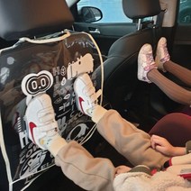 [TR▽5] 시트카바 통풍시트 메쉬방석 애완견카시트 쿨링시트 극세사자동차커버, ▩▷_ 자동차 뒷 좌석 발자국 오염 방지 시트 백, ▩▷_ 화이트 동물원
