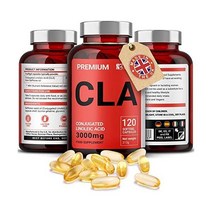 CLA 1인분당 3000mg 비자극성 프리 복합 리놀레산 120캡슐 영국제