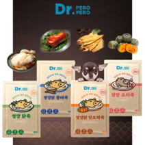 [채다시] 닥터페로 애견 국내산 보양식 강아지 영양죽 120g 4종(닭 닭+황태 닭+단호박 오리), 5개, 영양닭단호박죽120g
