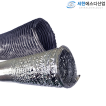 75mm/100mm/125mm/150mmX5M 덕트 닥트 호스 자바라 플렉시블 플랙시블 후렉시블 자바라 배관, AL(알루미늄)후렉시블 150mmX5M, 1개