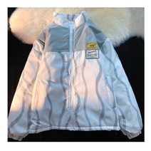 TENIGIYA 미국식 빈티지 야구점퍼 남가을 겨울 오버사이즈 파일럿 점퍼 보온과 두꺼운 패딩