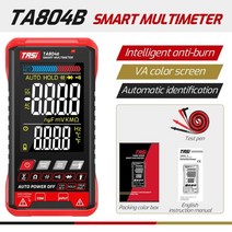 클램프 멀티 미터 디지털 테스터기 누설전류계 tasi ta804ab 전문 자동 테스터, ta804b-컬러 스크린
