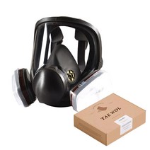 TAE WOL INSMA 6800전면형 방독면 방독마스크, 옵션3 마스크+정화통+커버, 1개