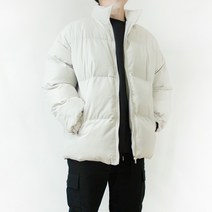 남자 숏 대장 웰론 경량 빅사이즈 커플 오버핏 패딩 (아이보리색 검정색 코랄색)