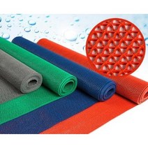 미끄럼방지 격자롤매트/미끄럼방지매트/롤매트/실외바닥매트/고무매트/안전매트/PVC매트, 격자롤매트-5mmx120cmx50cm-레드