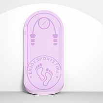 휴대용 미끄럼 방지 운동 요가 매트 점프 로프 관절 보호, Purple