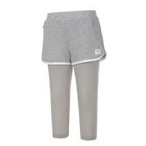 프로스펙스 !!무료배송!! 신축성이 뛰어나며 캐주얼한 느낌과 쫀쫀한 소재로 다리모양을 잡아주는 3부 바지 결합형 7부 홀메쉬 배색 레깅스 PW3WN19M331 PW3WN19M341
