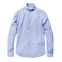 더셔츠하우스 프리미엄 이태리 원단 고밀도 샴브레이셔츠 TBP004 블루