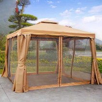 가든가제보 옥상 펜션 정자 캠핑 차양막, 투명 커튼(2.5X2.5m)