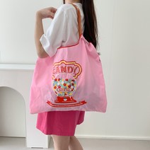 블루씨티 바스락 캔디 자수 나일론 수영장 물놀이 방수 가방