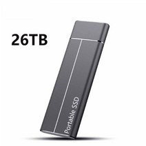 고속 타입-C 휴대용 SSD usb 3.1 4TB 1TB 외장 솔리드 스테이트 드라이브 2TB 500GB 노트북 PS4 용 모바일 스토리지 하드, 10 26TB Black