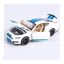 소장용 빈티지 자동차 다이캐스트 모형 장난감 머스탱 쉘비의 경우 1/32 GT350플래시 백 포스 어린이 장난감 선물과 함께 합금 자동차 모델 장난감 수정 자동차 모델 연인을 위한, White