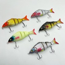 피싱템 배스미노우 빅베이트 리얼 관절베이트 플로팅미노우 베스루어 12cm 20g, 리얼관절베이트FT-102(오렌지헤드골드)