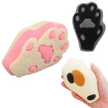 거품잘나는수세미 고양이 우레탄 귀여운 수세미 다목적수세미, (블랙)