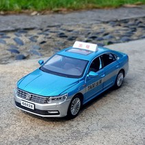 1:32 아우디 폭스바겐 택시 다이캐스트 장난감 자동차 모형 피규어, 파사트 렌탈 블루