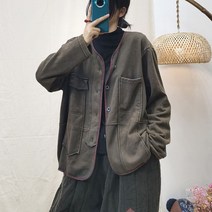 계량 한복 여성 빈티지 개성있는 패치 빅사이즈 아우터