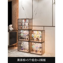 대형 led 아크릴케이스 건프라 피규어 프라모델 건담 장식장 핫토이 인형 진열장, 5개입 티쫑즈(10개 선반) [라지사이즈]