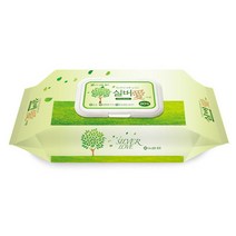 실버애 대형 물티슈 60매 캡형(40g 30x20mm)10팩, 10팩, 60매입