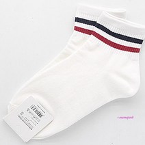 MMS_여자단목양말 두줄매일 중학생고등학생 여름5개세트 여성 삭스 여중생 운동화 발목 봄양말 면양말 여학생_mms