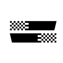 차량용 스크래치 상처밴드 좌우 세트 대형, 블랙, 1세트