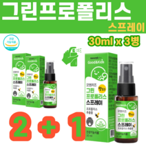 프로폴리스추출물 키즈 어린이 유아 맛있는 그린프로폴리스 프로폴리스스프레이 플로폴리스 스프레이, 2+1병