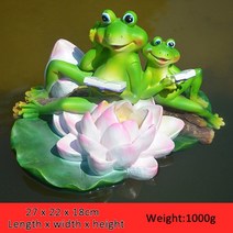 대형조각상 미니석고상 야외조형물 이색부동 개구리 홈, 2 읽기