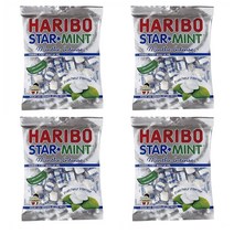 Haribo 하리보 본본 스타 민트 캔디 사탕 200g 4개 Bonbon Star Mint menthe
