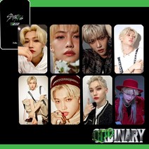 명함용지 하드보드지 8 개/대 Kpop Stray Kids 새 앨범 ODDINARY Lomo 카드 단일 회원 인쇄 Postcads 팬 선물 컬렉션, [02] Felix
