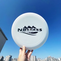 NBclass 캠핑놀이 선수용 플라잉디스크 원반던지기 뉴스포츠 운동, 화이트White