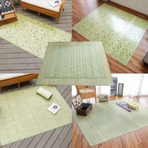 청대자리 대나무 돗자리 거실매트/쿨매트/여름매트, 4.돗자리 그림 소형