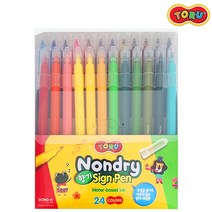 동아 토루 논드라이 향기 사인펜 24색 마르지않는