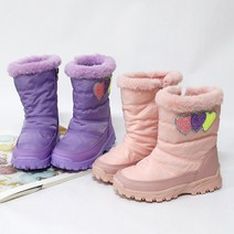 하트포인트 발목지퍼 패딩방한화 170-230mm 유아동/여아/어린이 겨울 털기모부츠