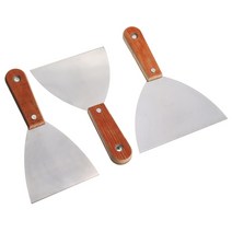 퍼티판 빠데판 알루미늄퍼티판 핸드 퍼티 나이프 스크레이퍼 세트 8 개 나무 손잡이 건식 벽체 페인트 청, 한개옵션0