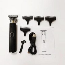 바리깡 클리퍼 이발기 바버샵 이발소 리젠트컷 투블럭 헤어컷 숏컷 빈티지 레트로 T9 T10 T13 T14 전기 면도기 무선 남성 헤어 트리머 클리퍼 이발사 살롱 에지 무선 오일, T10 검정 n 상자 없음