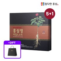 [공식] 참다한 홍삼 WCS 홍삼정 마일드스틱 + 쇼핑백증정, 6박스(5+1)