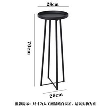 덴마크 디자인 소파 사이드 테이블 단철 코너 테이블 북유럽 침대 머리맡 수납 테이블 커피 테이블 랙 도서관 가구 HY, Black