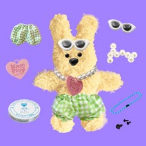 위트렌드 정품 모루인형 모루 실 털인형 키링 부자재 철사 키트 눈 코 재료 만들기 꾸미기, 모루인형H, 1개