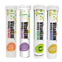 비타하임 멀티비타민 비타민C 아연 칼슘 마그네슘 비타민D 발포비타민 3개, 20정