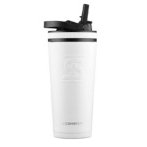 Ice Shaker 767.1g26온스 스포츠 병 빨대 뚜껑이 있는 스테인리스 스틸 물병 상어 탱크에서 본 것과 같음 단열 및 미국 USA, 64 oz, White