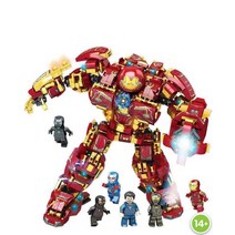 가성비 중국 호환 레고 아이언맨 헐크버스터 워머신 모음 76031 76104 어벤져스 건틀렛 로봇 스매시, O.헐크버스터 약 18~20cm+피규어