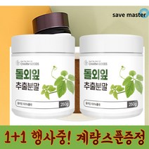세이브마스터 1+1 돌외잎 100% 추출분말 돌외잎 추출물 돌외잎차 돌외잎 가루 분말 돌외입 100프로, 돌외잎분말 250g +250g (계량스푼증정)