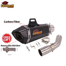 바이크 오토바이 배기 시스템 스즈키 SV650 SV650X SV650S SV 650 - 슬립 이스케이프 모토 수정 머플러 미드 링크 파이프, [15] O