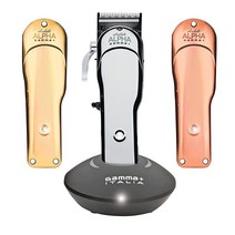 GAMMA+ Absolute Alpha 프로페셔널 모듈러 USB 무선 클리퍼 더브 마그네틱 가드 5개 매트 실버 로즈 골드 골드