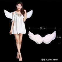 천사날개 중형 할로윈 날개 촬영 소품 파티 재롱잔치, 천사날개(중)