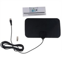 스마트 안테나 TV 디지털 DVB-T2 4K 1080P HDTV 50 마일 신호 수신기 Stickable 소프트 실내 20dBI 앰프, [01] black, 01 Black