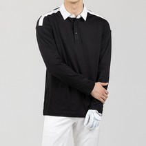 아이언7 남자 빅사이즈 골프티셔츠 어깨 배색 스판 기능성 골프티